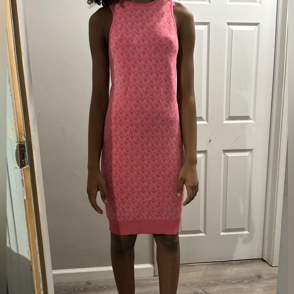 Micheal Kors Pink Bodycon Tank Dress - Picture 9 of 10